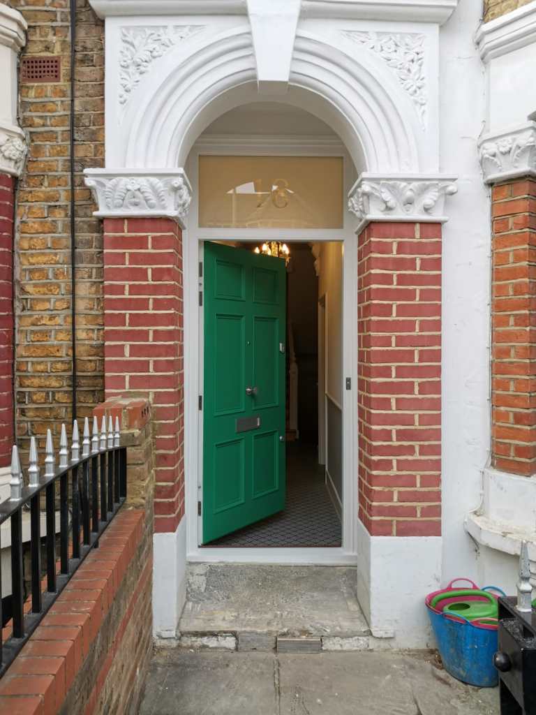 Edwardian period front door fitted in south London 
