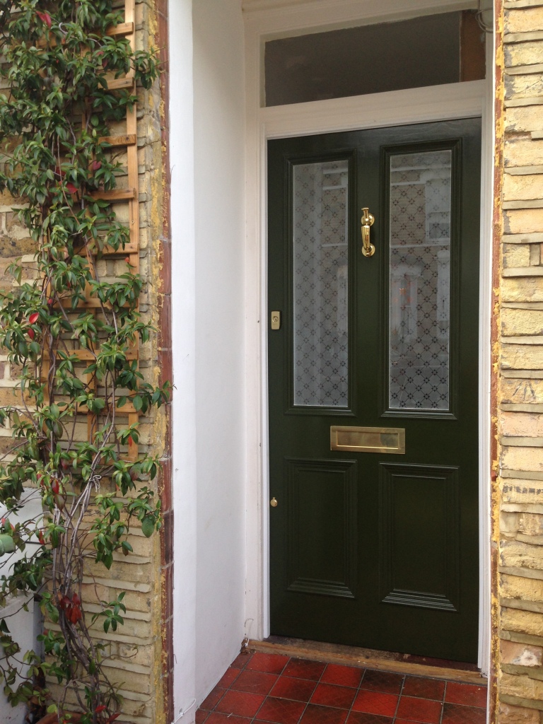 Accoya, a modified and eco-friendly wood, provides enhanced resistance to weathering, making it ideal for London front doors. 